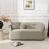 Susie Oatmeal Bouclé Loveseat Couch | Stylish Oatmeal Bouclé Loveseat | Kinwell Furniture | 2-Seater Sofas for Apartments